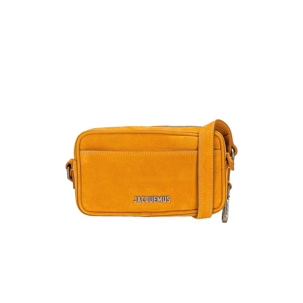 Jacquemus Yellow Suede Shoulder Bag